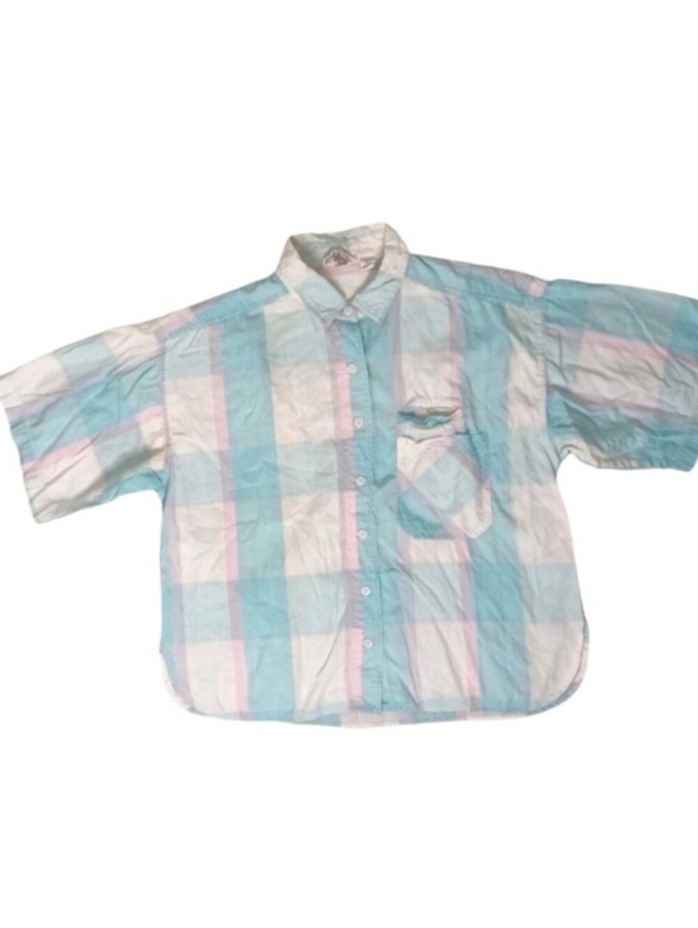 JT Casuals Women's Vintage Plaid, Button Up Shirt